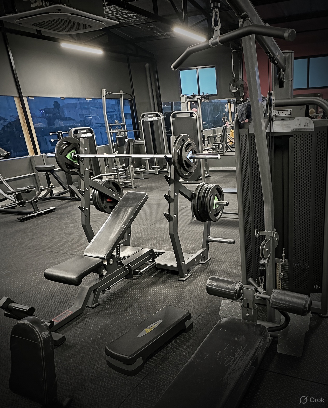 Strength floor at Sweat'N Tone Fitness, KK Nagar Villupuram